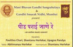 On Gandhi Jayanti Music Concert & Presentation – Gandhi In The Art 0f the Child in Modern India
