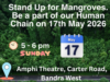 Human Chain To Save Mangroves in Mumbai on 17th May 2026