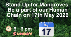 Human Chain To Save Mangroves in Mumbai on 17th May 2026