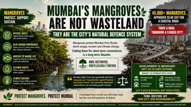 Mumbai’s Mangroves Are The City’s Natural Defence System – 45000 Will Be Destroyed