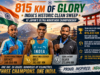 815 KM of Non Stop Running Brought Glory to India