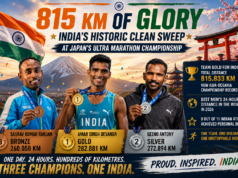 815 KM of Non Stop Running Brought Glory to India