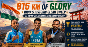 815 KM of Non Stop Running Brought Glory to India