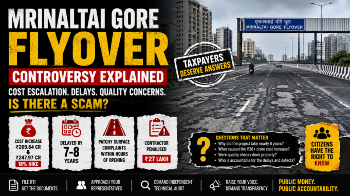 Mrinaltai Gore Flyover – Mumbai Pays, Mumbaikars Suffer