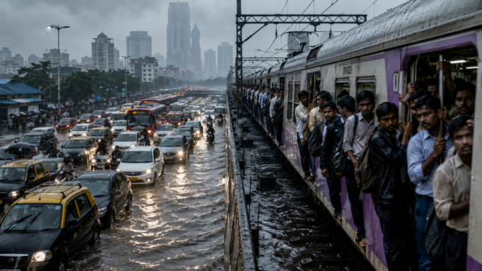 North Bay Low Unleashes First Major Monsoon Fury Over Mumbai