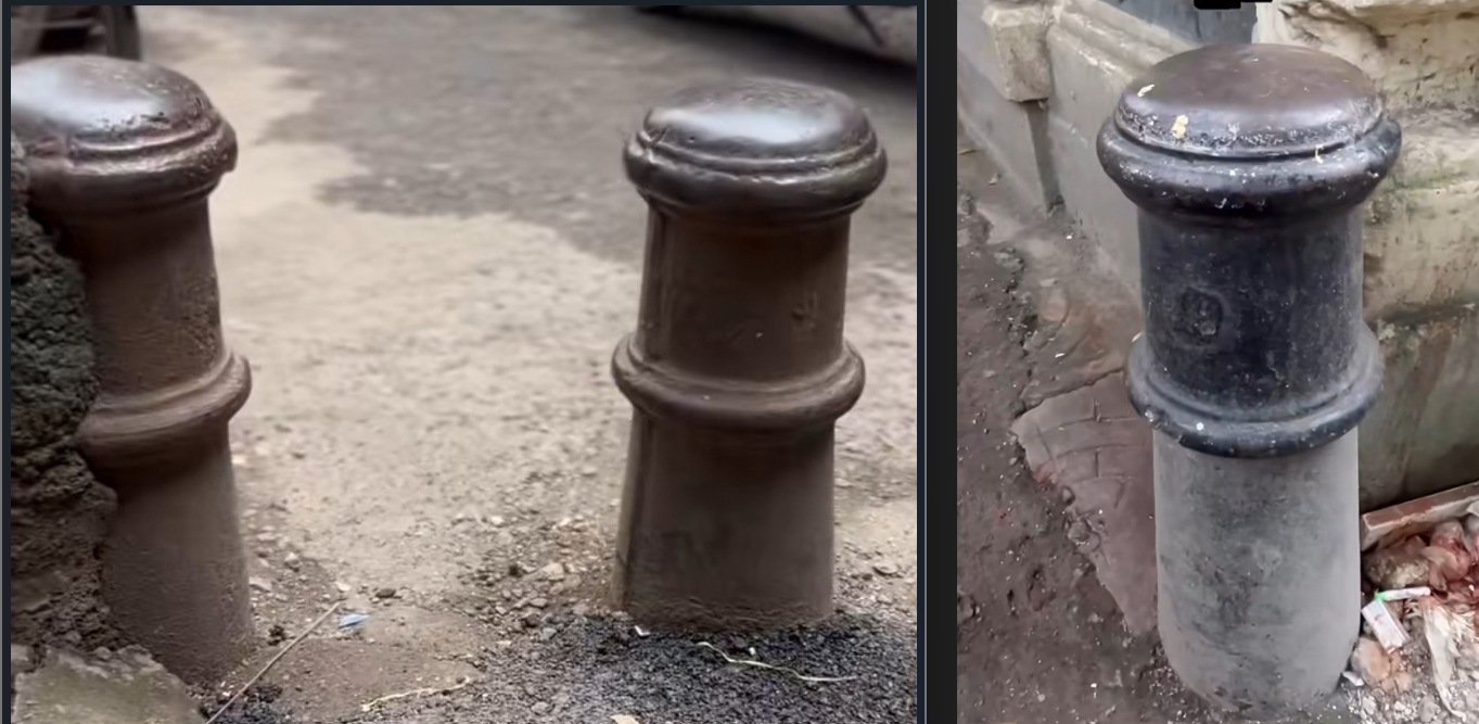 Street cannon in Mumbai, photograph supplied for the article