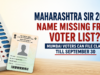 Maharashtra SIR 2026: Name Missing From Voter List? File Claim Till September 30